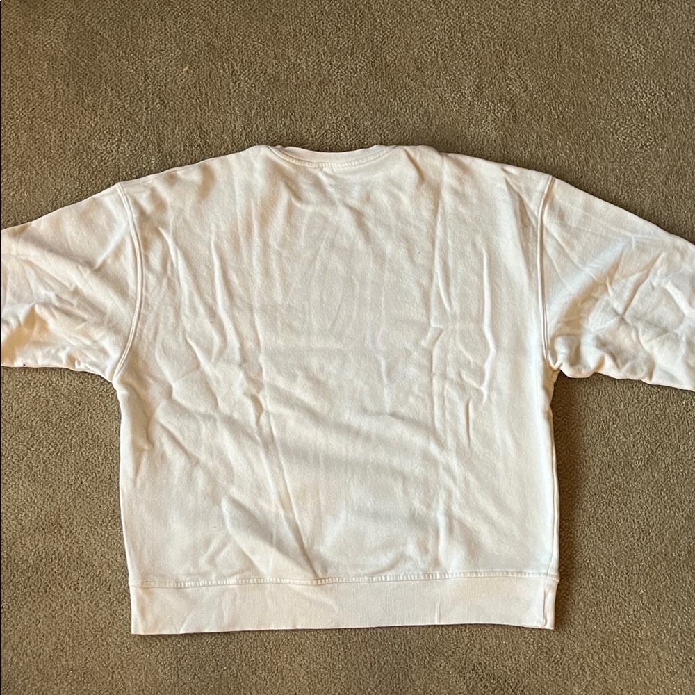 Roxy Cream Sweatshirt with Orange Hibiscus - Picture 2 of 5